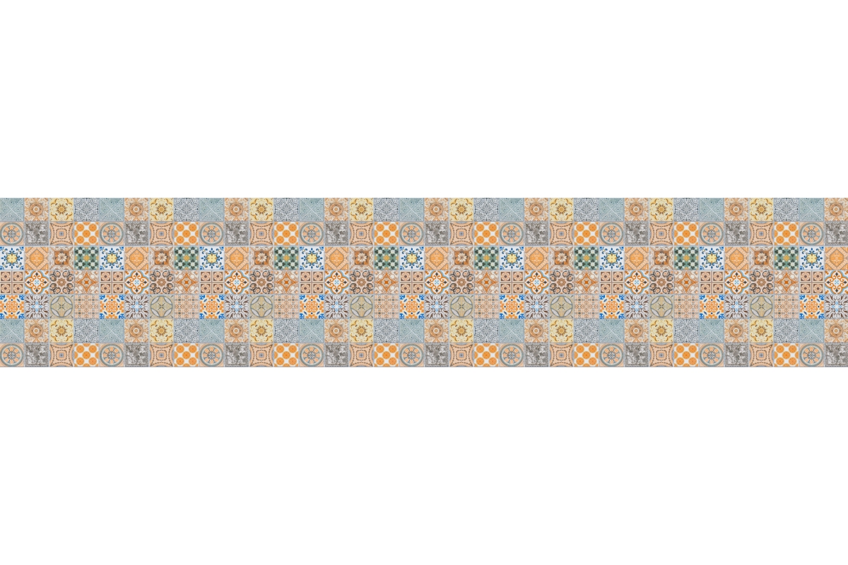 Küchenrückwand Tunesische Patchwork Fliesen