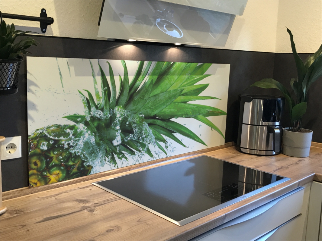 Spritzschutz Küche Aluverbund Ananas Splash Spritzschutz Küche Aluverbund Ananas Splash