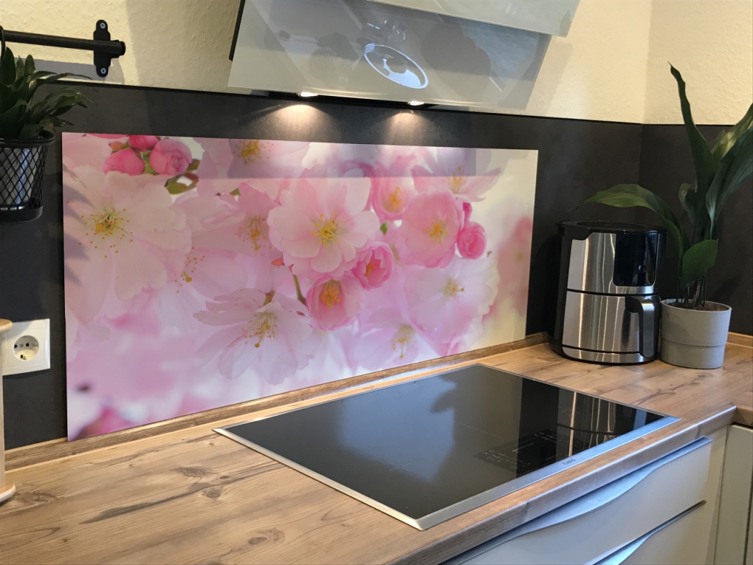 Spritzschutz Küche Kirschblüten Spritzschutz Küche Kirschblüten