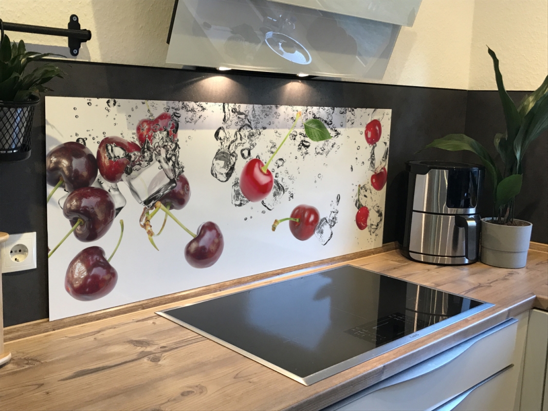 Spritzschutz Küche Kirschen Splash Spritzschutz Küche Kirschen Splash