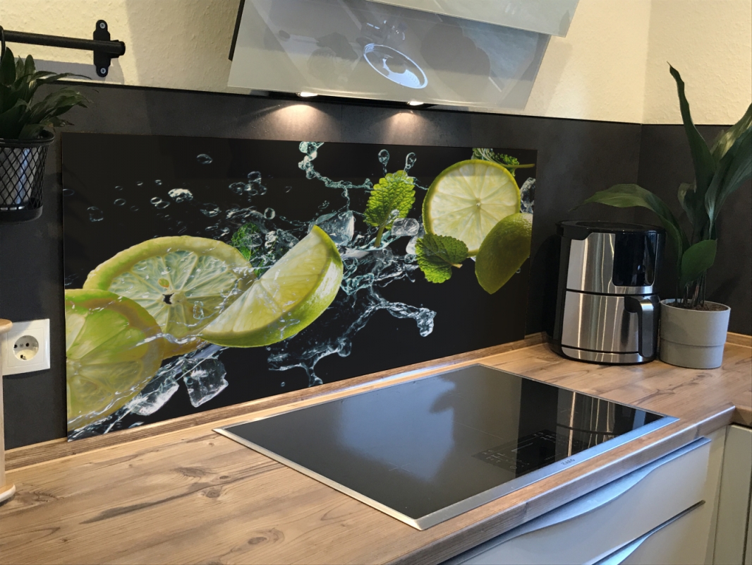 Spritzschutz Küche Limetten Spritzschutz Küche Limetten