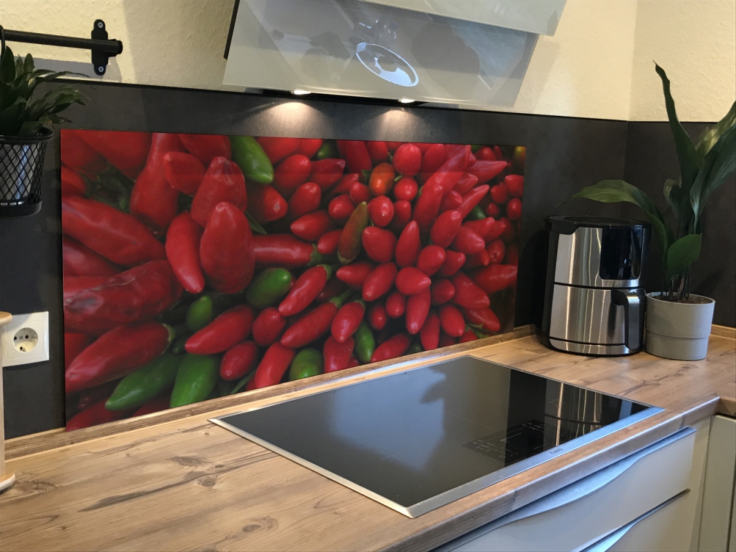 Spritzschutz Küche Rote Chilischoten Spritzschutz Küche Rote Chilischoten