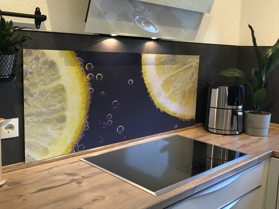 Spritzschutz Küche Acrylglas Zitronen Sprudel Spritzschutz Küche Acrylglas Zitronen Sprudel