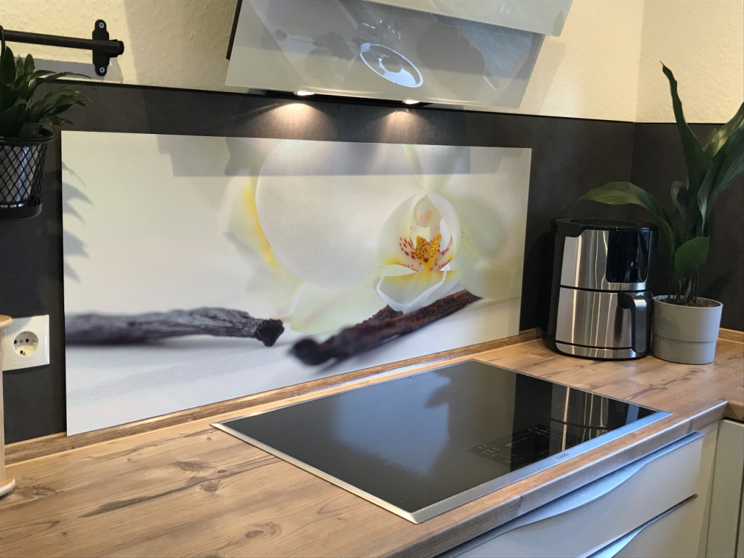 Spritzschutz Küche Hartschaumplatte Orchidee Spritzschutz Küche Hartschaumplatte Orchidee