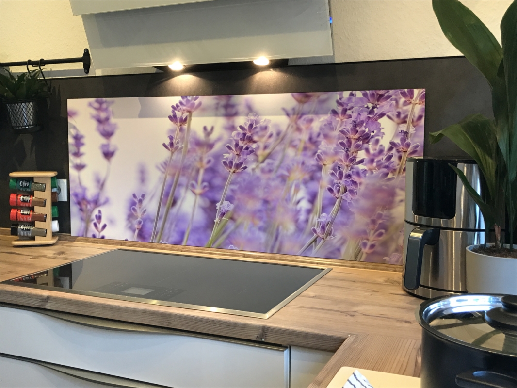 Spritzschutz Küche Lavendel Feld Spritzschutz Küche Lavendel Feld