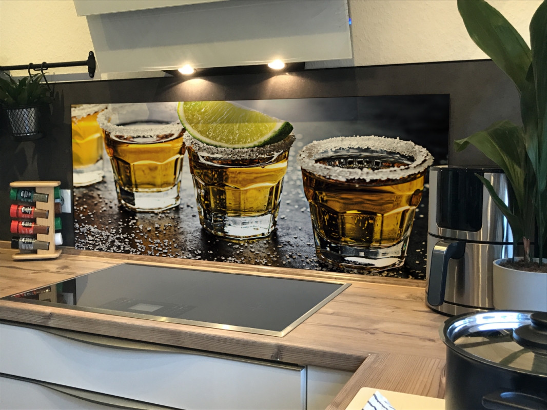 Spritzschutz Küche Hartschaumplatte Tequila Limette Spritzschutz Küche Hartschaumplatte Tequila Limette
