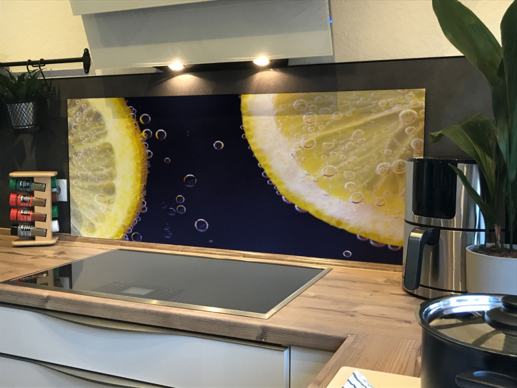 Spritzschutz Küche Acrylglas Zitronen Sprudel Spritzschutz Küche Acrylglas Zitronen Sprudel