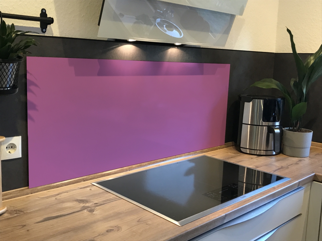 Spritzschutz Küche Hartschaumplatte Einfarbig Hell Magenta Spritzschutz Küche Hartschaumplatte Einfarbig Hell Magenta