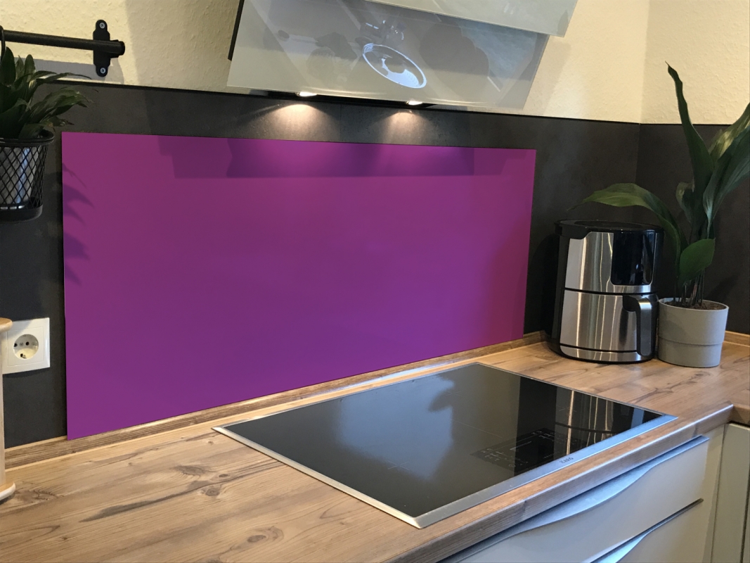 Spritzschutz Küche Hartschaumplatte Einfarbig Dunkle Magenta Spritzschutz Küche Hartschaumplatte Einfarbig Dunkle Magenta