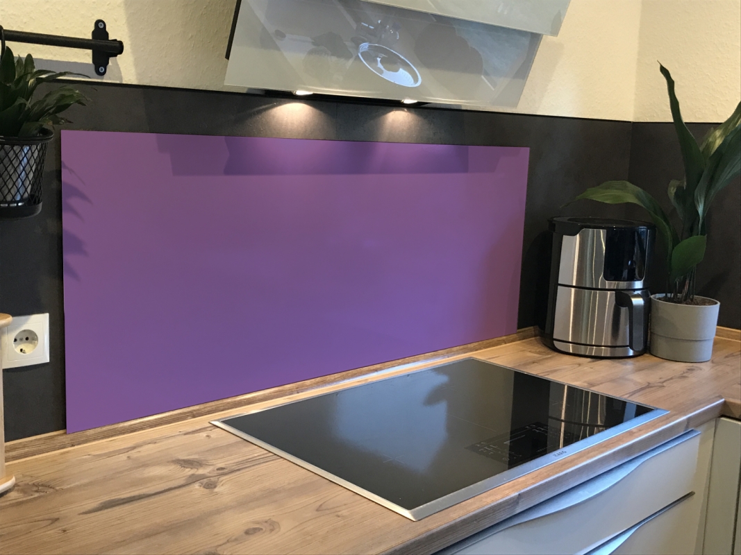 Spritzschutz Küche Aluverbund Einfarbig Orchidee Violett Spritzschutz Küche Aluverbund Einfarbig Orchidee Violett