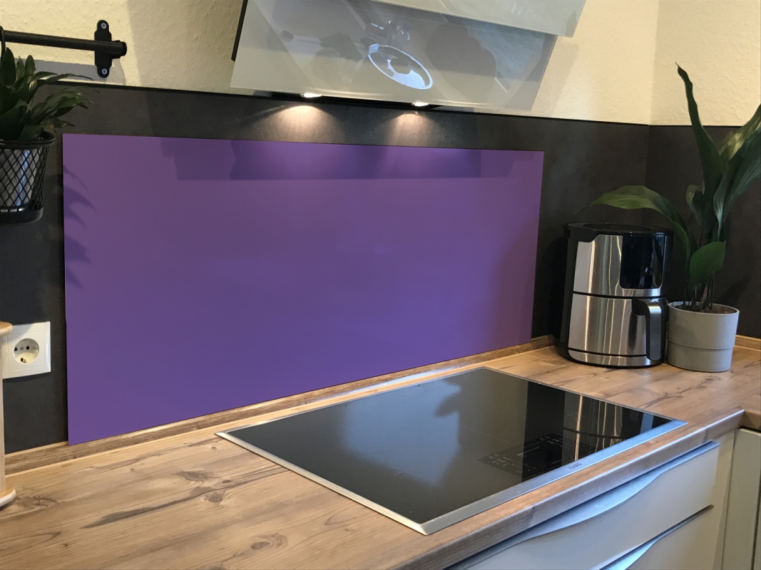 Spritzschutz Küche Aluverbund Einfarbig Plaumen Violett Spritzschutz Küche Aluverbund Einfarbig Plaumen Violett