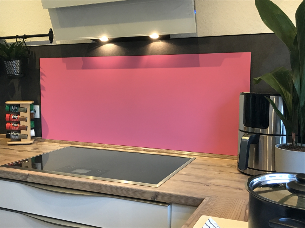Spritzschutz Küche Einfarbig Zartes Violettpink Spritzschutz Küche Einfarbig Zartes Violettpink