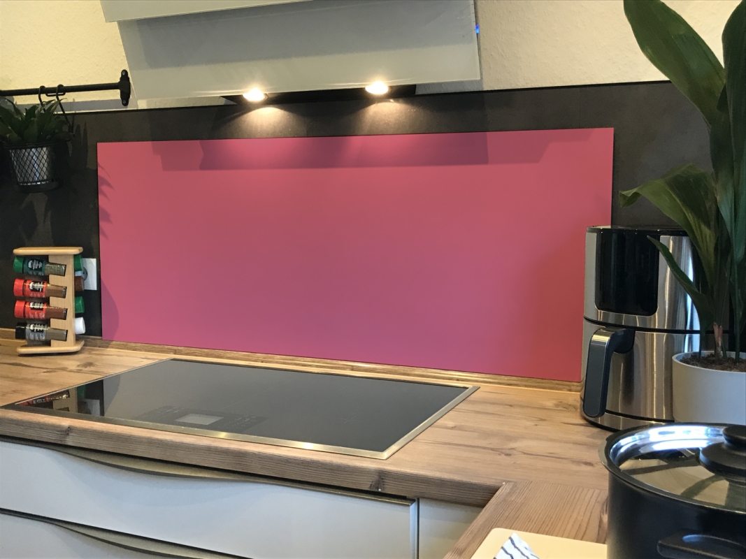 Spritzschutz Küche Einfarbig Zartes Violettrot Spritzschutz Küche Einfarbig Zartes Violettrot