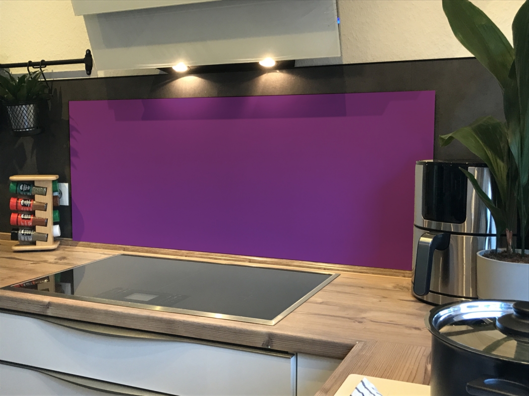 Spritzschutz Küche Hartschaumplatte Einfarbig Orchidee Violett Spritzschutz Küche Hartschaumplatte Einfarbig Orchidee Violett