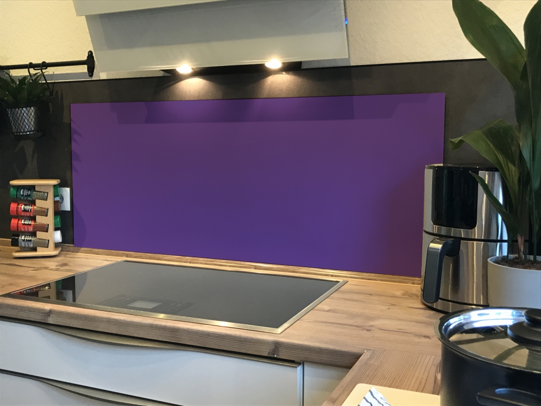 Spritzschutz Küche Aluverbund Einfarbig Plaumen Violett Spritzschutz Küche Aluverbund Einfarbig Plaumen Violett