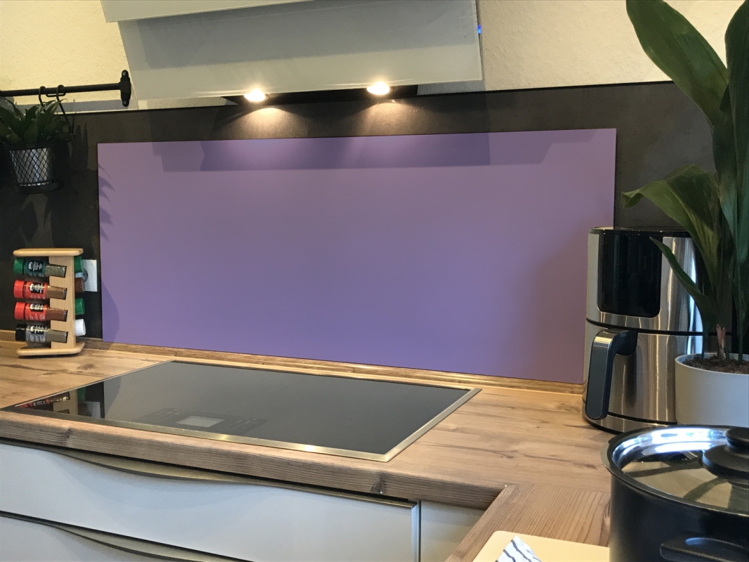 Spritzschutz Küche Aluverbund Einfarbig Pastell Violett Spritzschutz Küche Aluverbund Einfarbig Pastell Violett