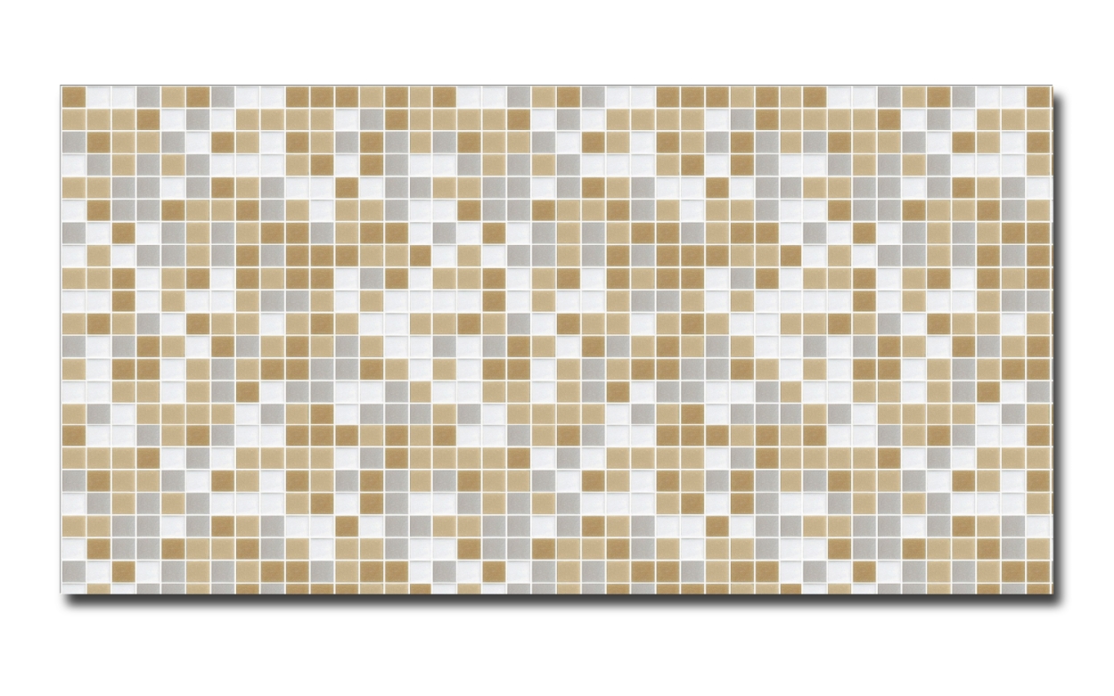 Spritzschutz Küche Hartschaumplatte Beige Weiß Mosaik