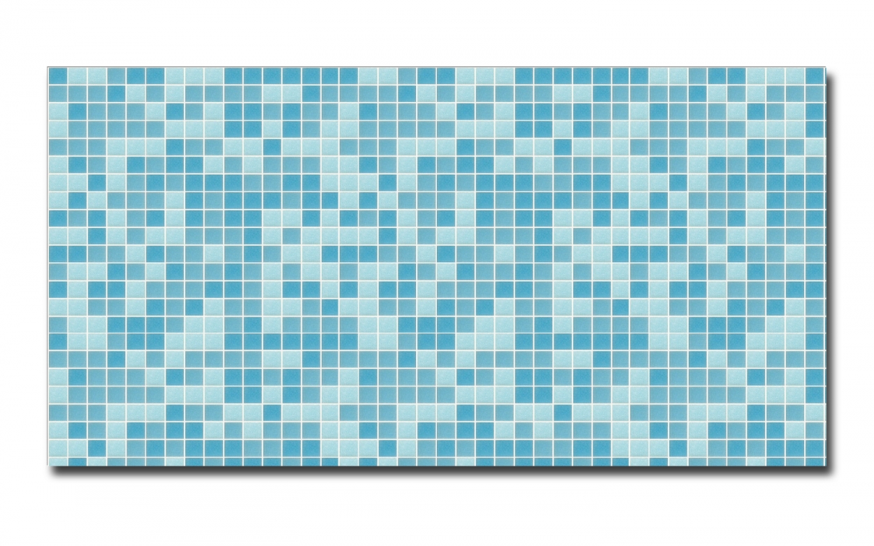Spritzschutz Küche Hartschaumplatte Blaue Mosaik