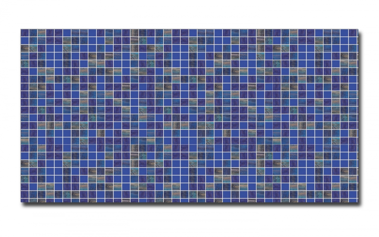 Spritzschutz Küche Hartschaumplatte Mosaik Dunkelblau