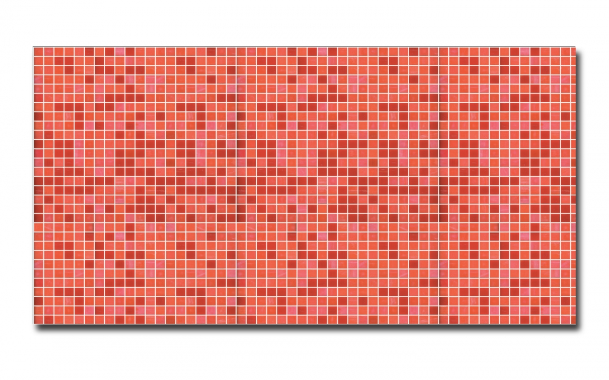 Spritzschutz Küche Hartschaumplatte Rotorange Mosaik