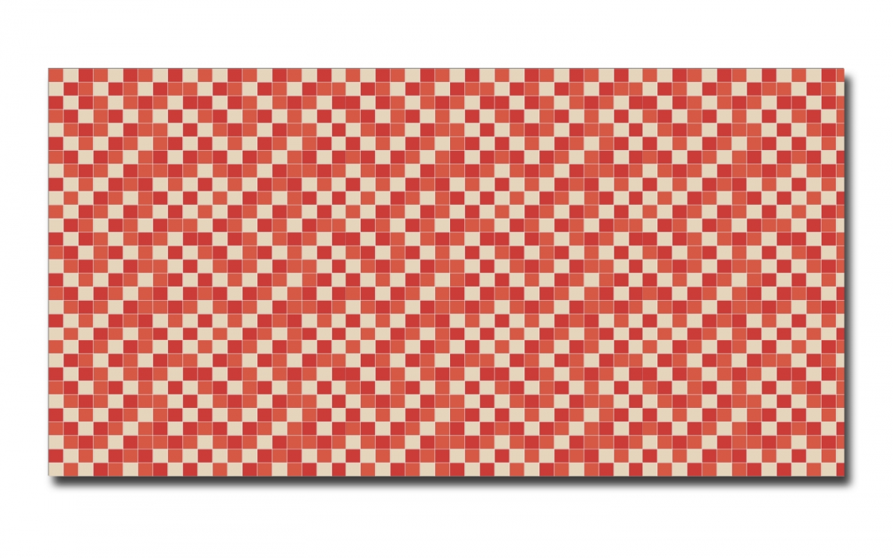 Spritzschutz Küche Hartschaumplatte Mosaik Rot Beige