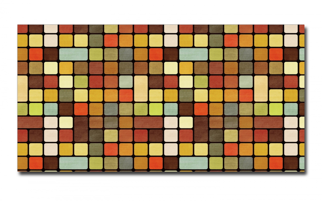 Spritzschutz Küche Hartschaumplatte Mosaik Fliesen Braun