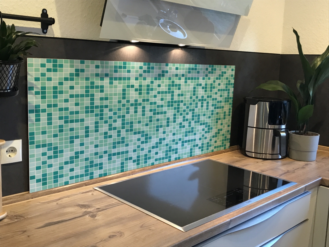Spritzschutz Küche Acrylglas Mintgrün Mosaik Spritzschutz Küche Acrylglas Mintgrün Mosaik