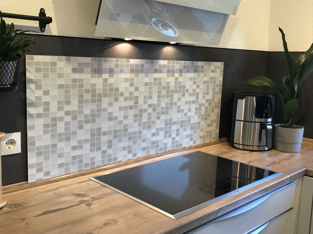 Spritzschutz Küche Acrylglas Mosaik Grau Spritzschutz Küche Acrylglas Mosaik Grau