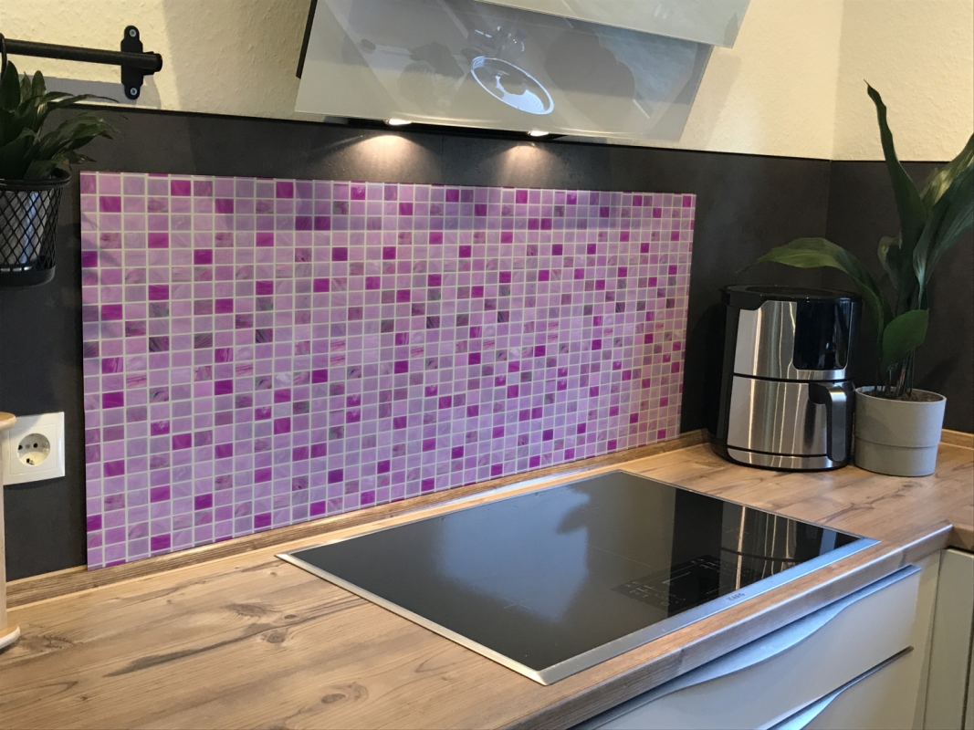Spritzschutz Küche Lila Mosaik Spritzschutz Küche Lila Mosaik