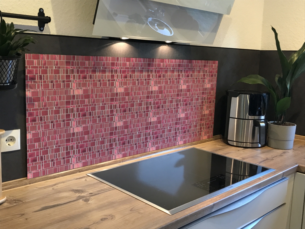 Spritzschutz Küche Acrylglas Rot Modern Mosaik Spritzschutz Küche Acrylglas Rot Modern Mosaik