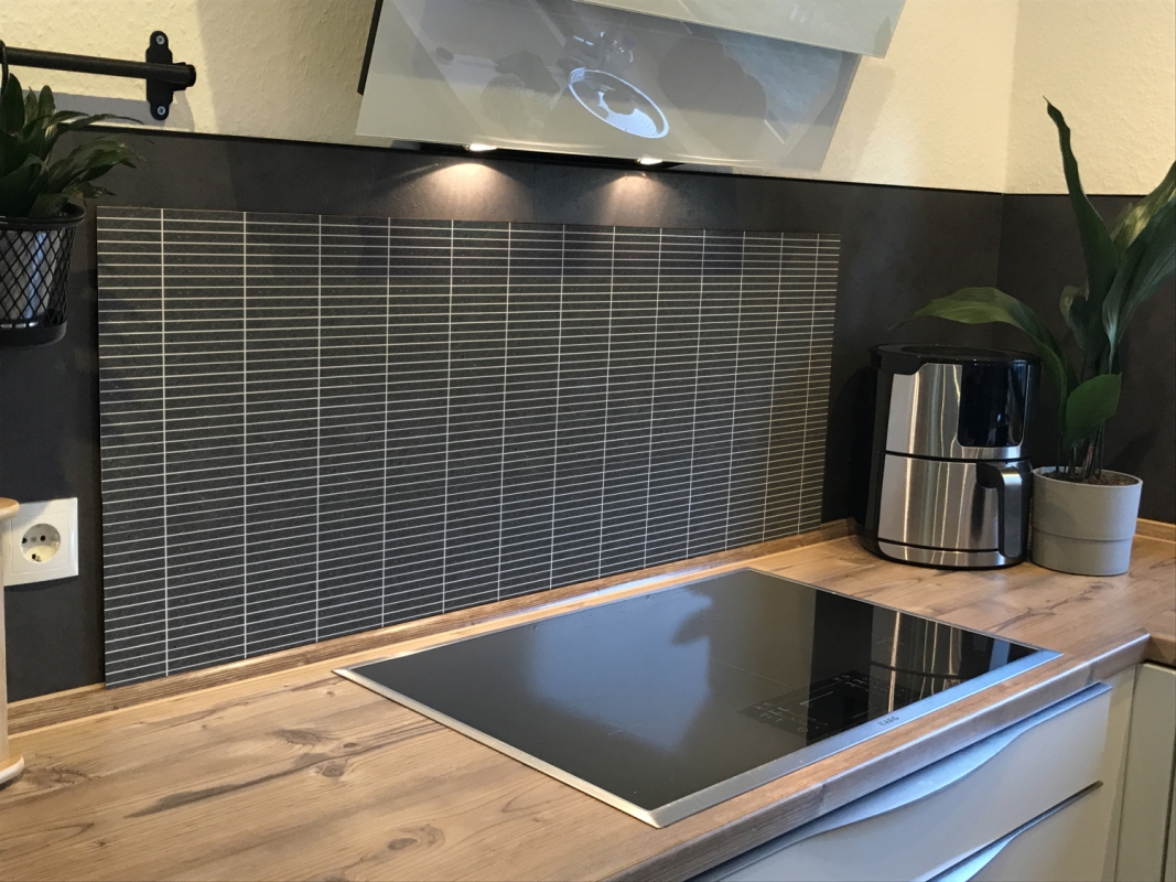 Spritzschutz Küche Hartschaumplatte Anthrazit Mosaik Spritzschutz Küche Hartschaumplatte Anthrazit Mosaik