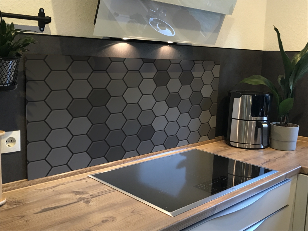 Spritzschutz Küche Hartschaumplatte Mosaik Glas Optik Spritzschutz Küche Hartschaumplatte Mosaik Glas Optik