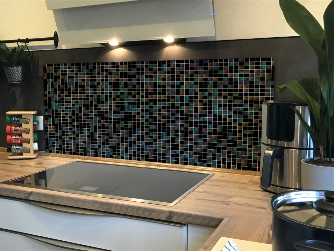 Spritzschutz Küche Acrylglas Black Mosaik Spritzschutz Küche Acrylglas Black Mosaik