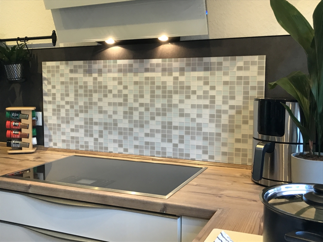 Spritzschutz Küche Acrylglas Mosaik Grau Spritzschutz Küche Acrylglas Mosaik Grau