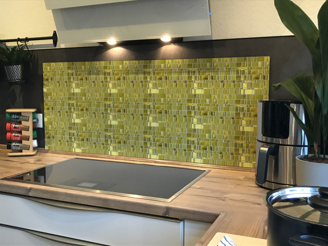 Spritzschutz Küche Acrylglas Mosaik Steine Grün Spritzschutz Küche Acrylglas Mosaik Steine Grün