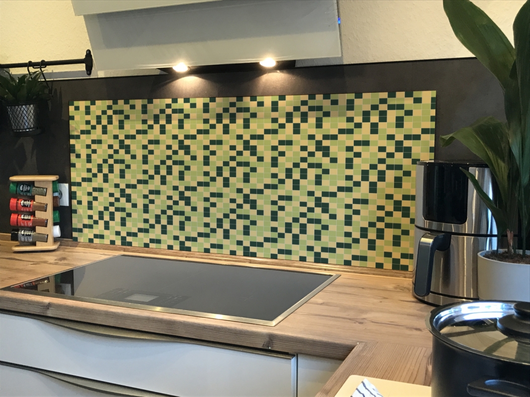 Spritzschutz Küche Acrylglas Mosaikfliese Grün Spritzschutz Küche Acrylglas Mosaikfliese Grün