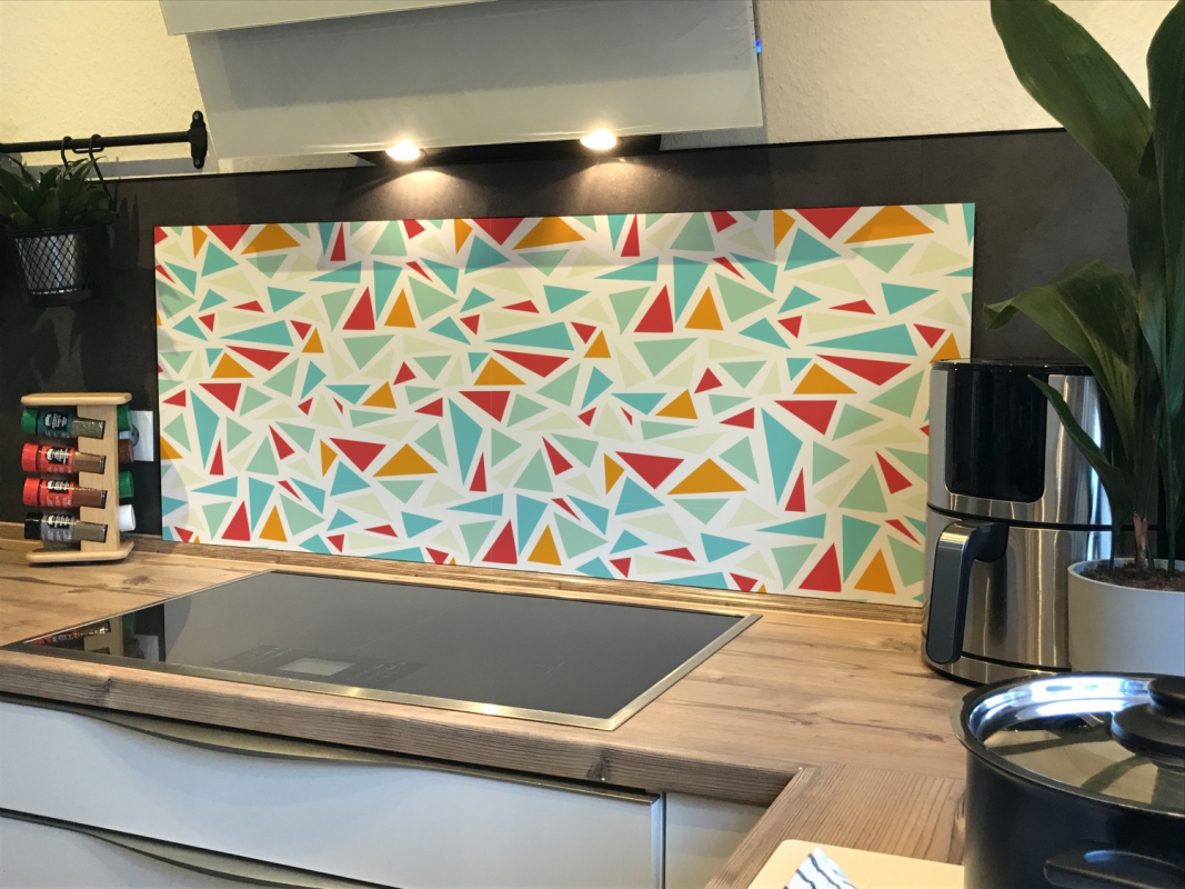 Spritzschutz Küche Hartschaumplatte Marmor Mosaik Braun