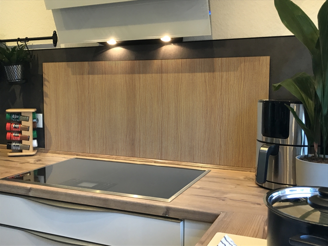 Spritzschutz Küche Hartschaumplatte Holz Gold Braun Spritzschutz Küche Hartschaumplatte Holz Gold Braun