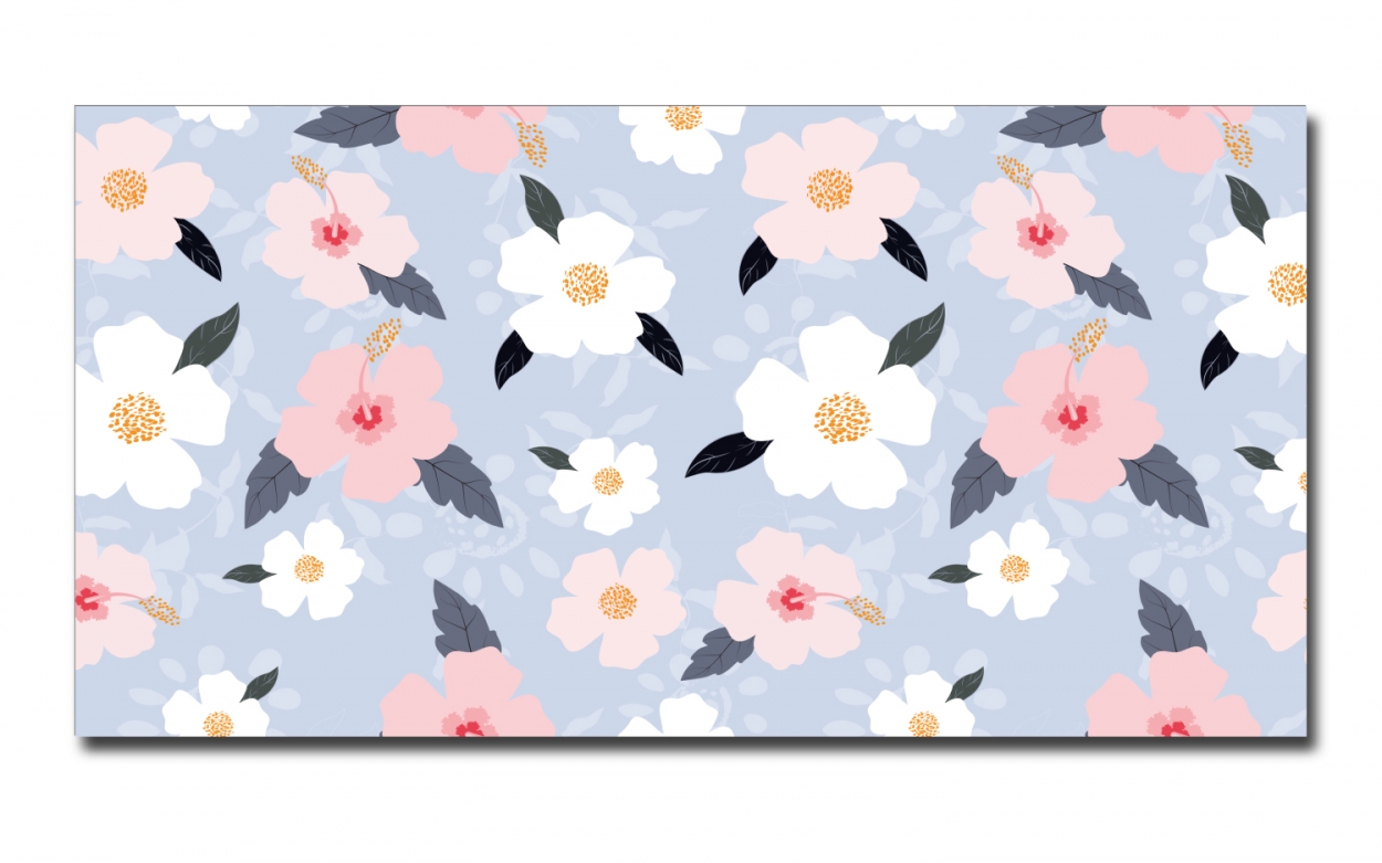 Spritzschutz Küche Hartschaumplatte Tropische Blumen Spritzschutz Küche Hartschaumplatte Tropische Blumen