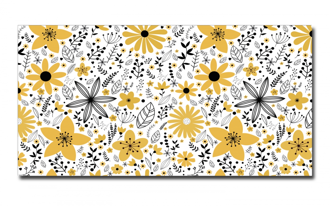 Spritzschutz Küche Blumen Honiggelb Spritzschutz Küche Blumen Honiggelb