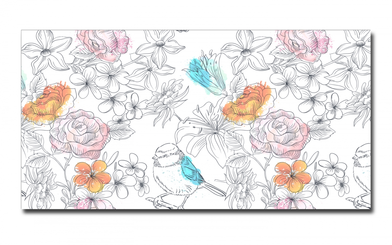 Spritzschutz Küche Aluverbund Vogel Blumen Spritzschutz Küche Aluverbund Vogel Blumen