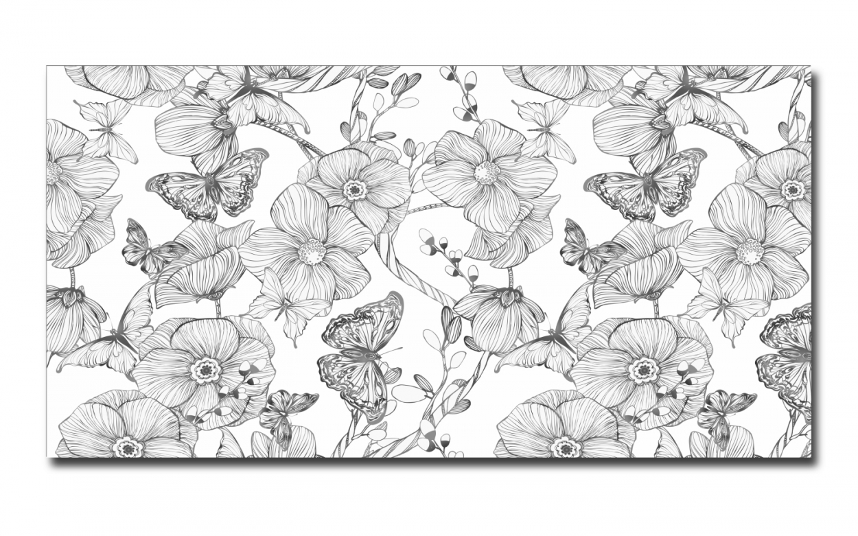 Spritzschutz Küche Blumen Schmetterling Spritzschutz Küche Blumen Schmetterling