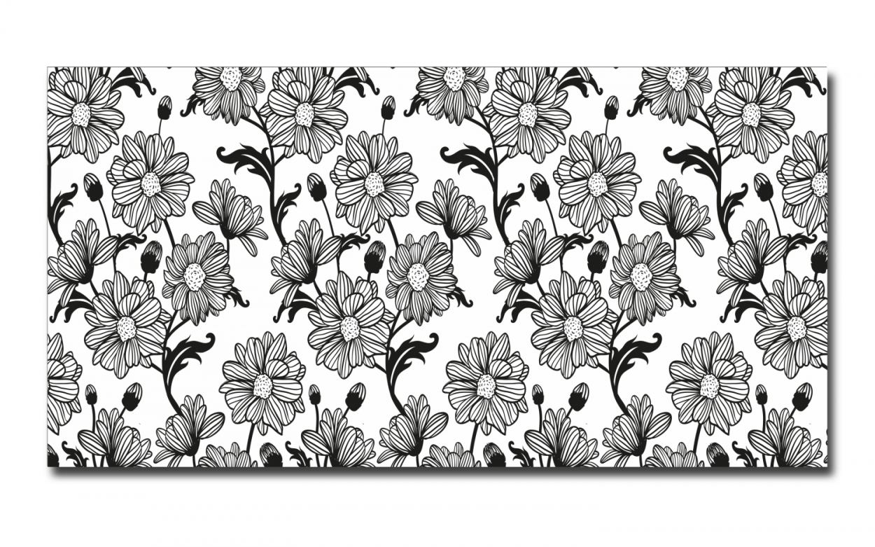 Spritzschutz Küche Acrylglas Monochrom Blüten Spritzschutz Küche Acrylglas Monochrom Blüten
