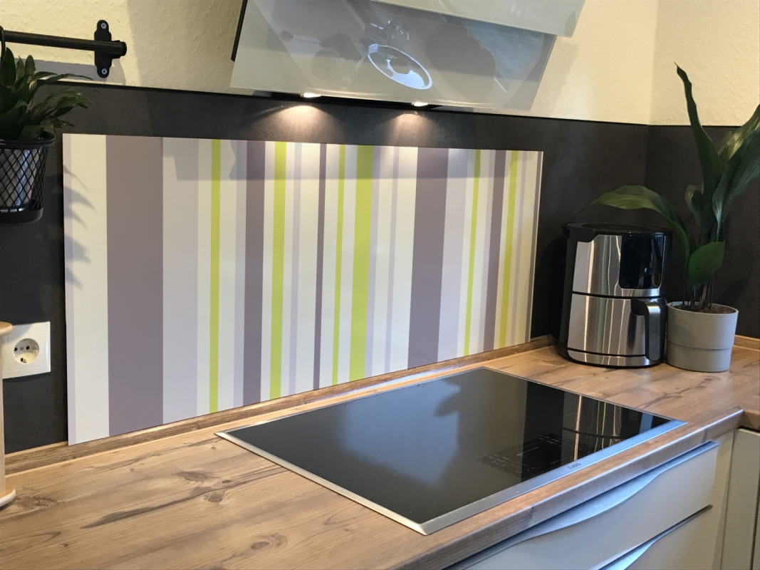 Spritzschutz Küche Acrylglas Retro Linien Spritzschutz Küche Acrylglas Retro Linien