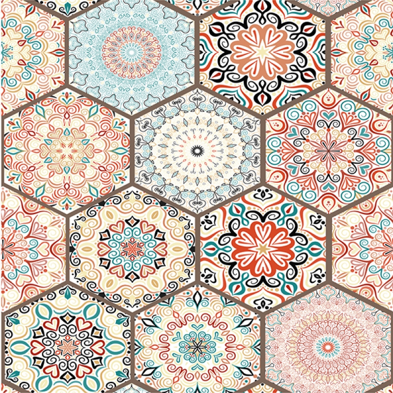 Spritzschutz Küche Acrylglas Boho Patchwork Fliesen Spritzschutz Küche Acrylglas Boho Patchwork Fliesen