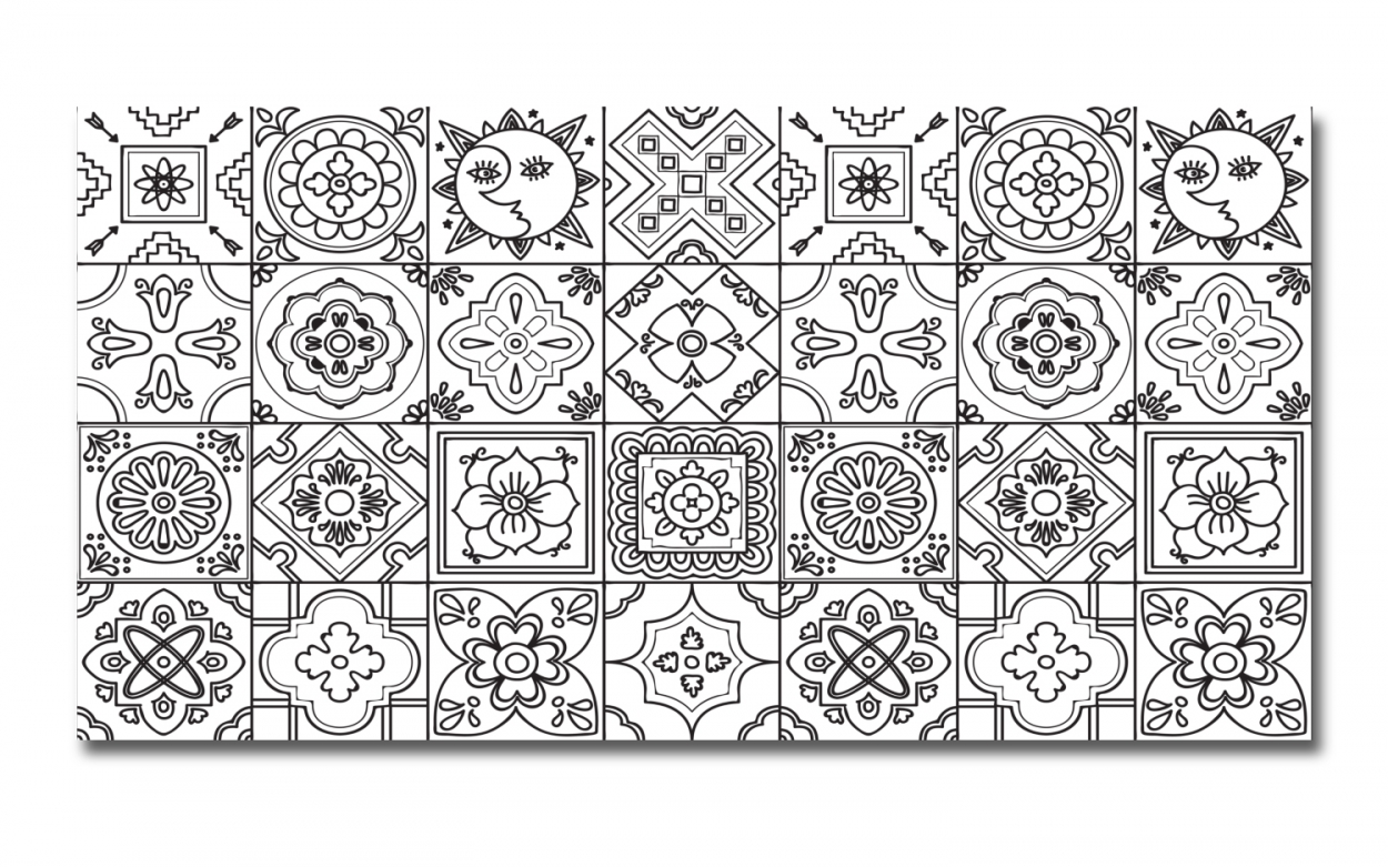 Spritzschutz Küche Acrylglas Patchwork Zeichnung Spritzschutz Küche Acrylglas Patchwork Zeichnung