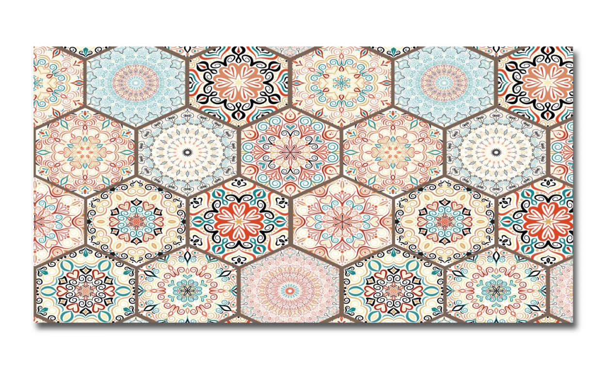 Spritzschutz Küche Acrylglas Boho Patchwork Fliesen Spritzschutz Küche Acrylglas Boho Patchwork Fliesen