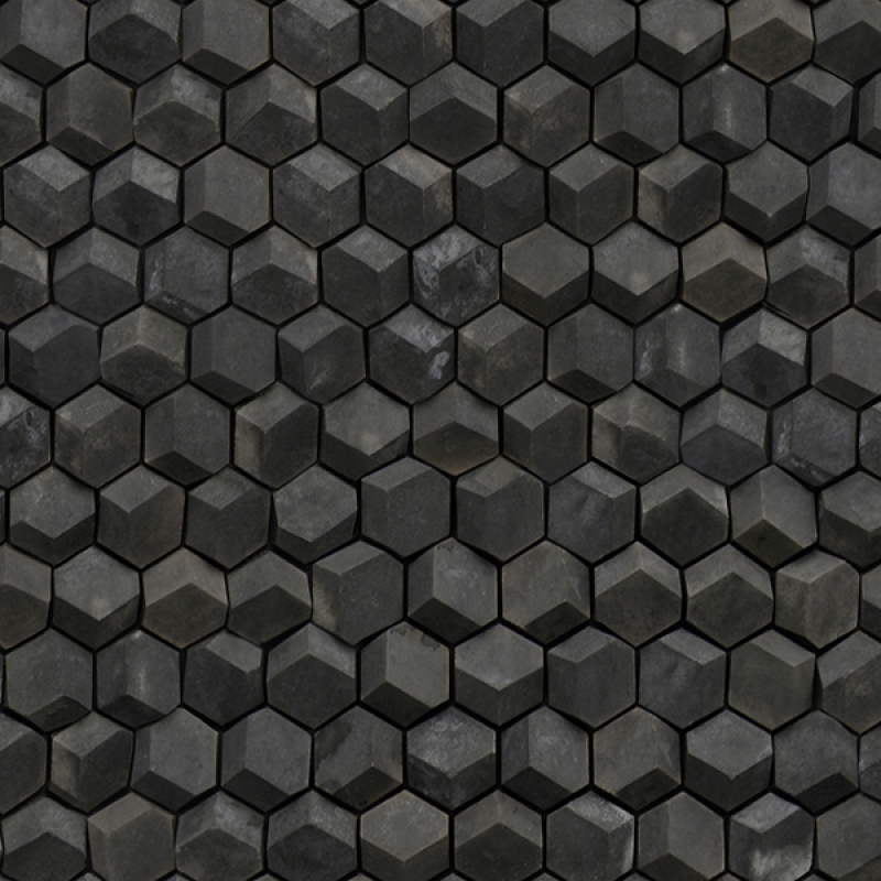 Spritzschutz Küche Hexagon Schiefersteine