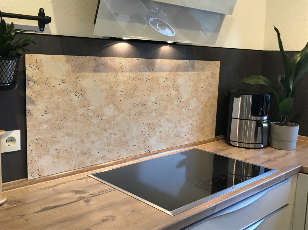 Spritzschutz Küche Acrylglas Beige Granit Optik Spritzschutz Küche Acrylglas Beige Granit Optik