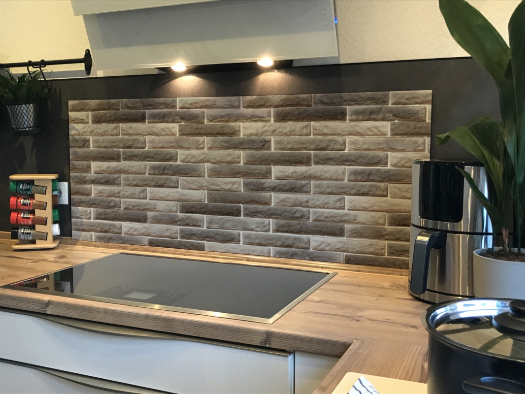 Spritzschutz Küche Aluverbund Steinwand Optik Spritzschutz Küche Aluverbund Steinwand Optik